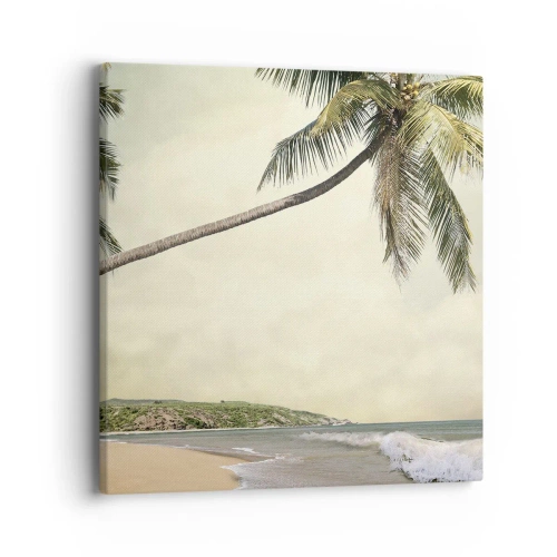 Quadro em tela - Sonho tropical - 40x40 cm