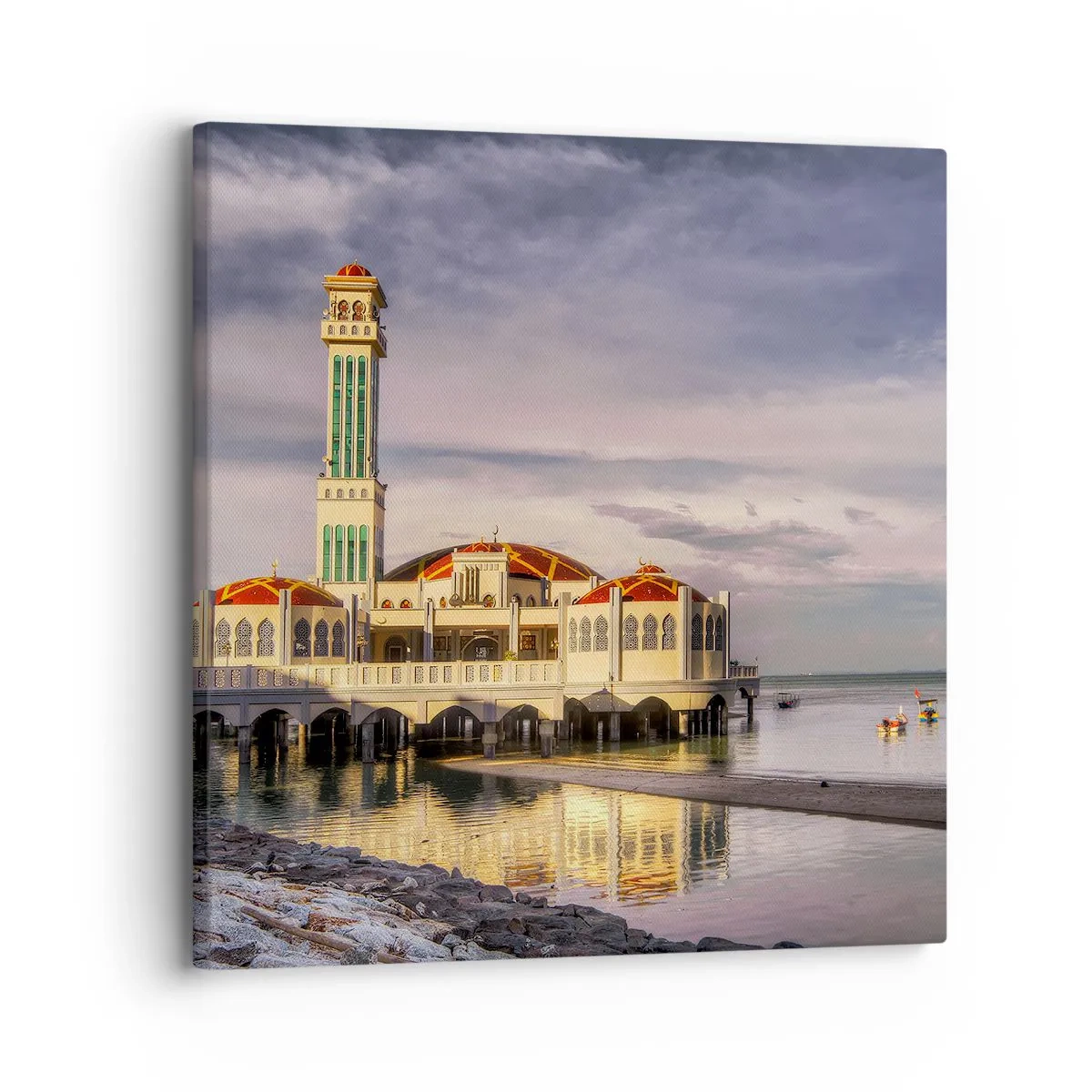 Quadro em tela - Templo da natureza - 30x30 cm