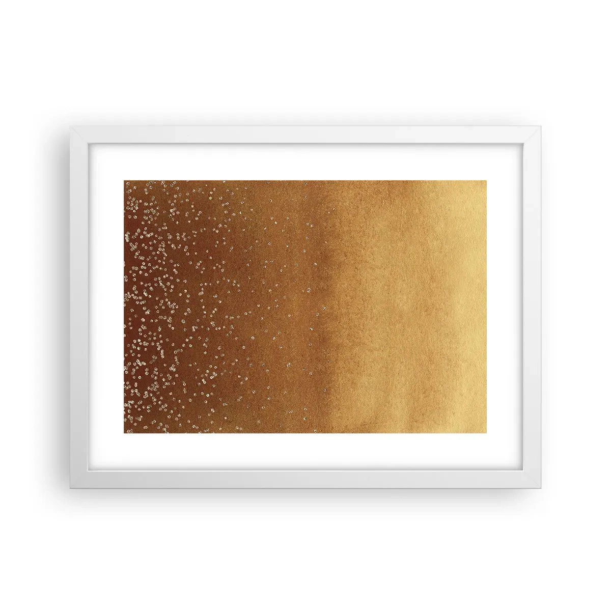 Pôster em moldura branca - O nascimento da luz - 40x30 cm
