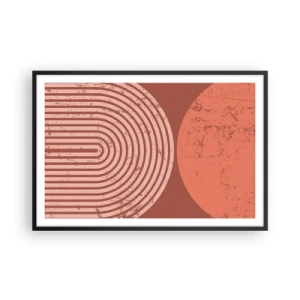 Pôster com moldura preta - Relacionamento próximo - 91x61 cm