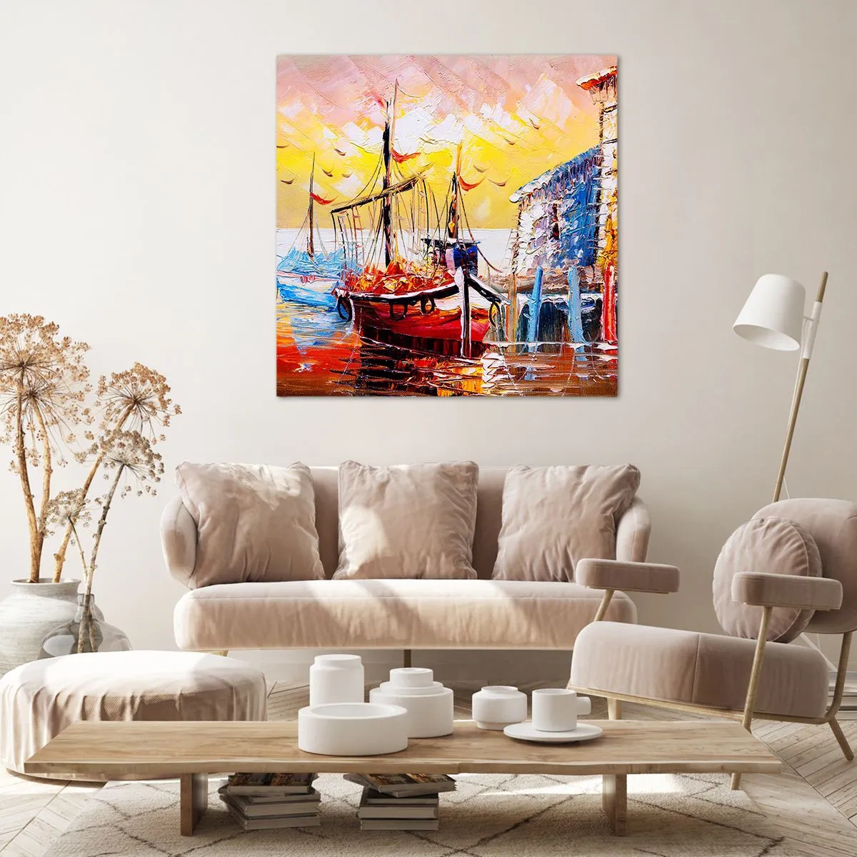 Quadro em tela - Feliz retorno - 50x50 cm