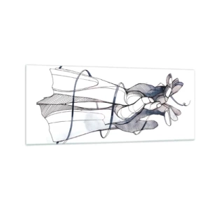 Quadro em vidro - Estudo do toque - 100x40 cm