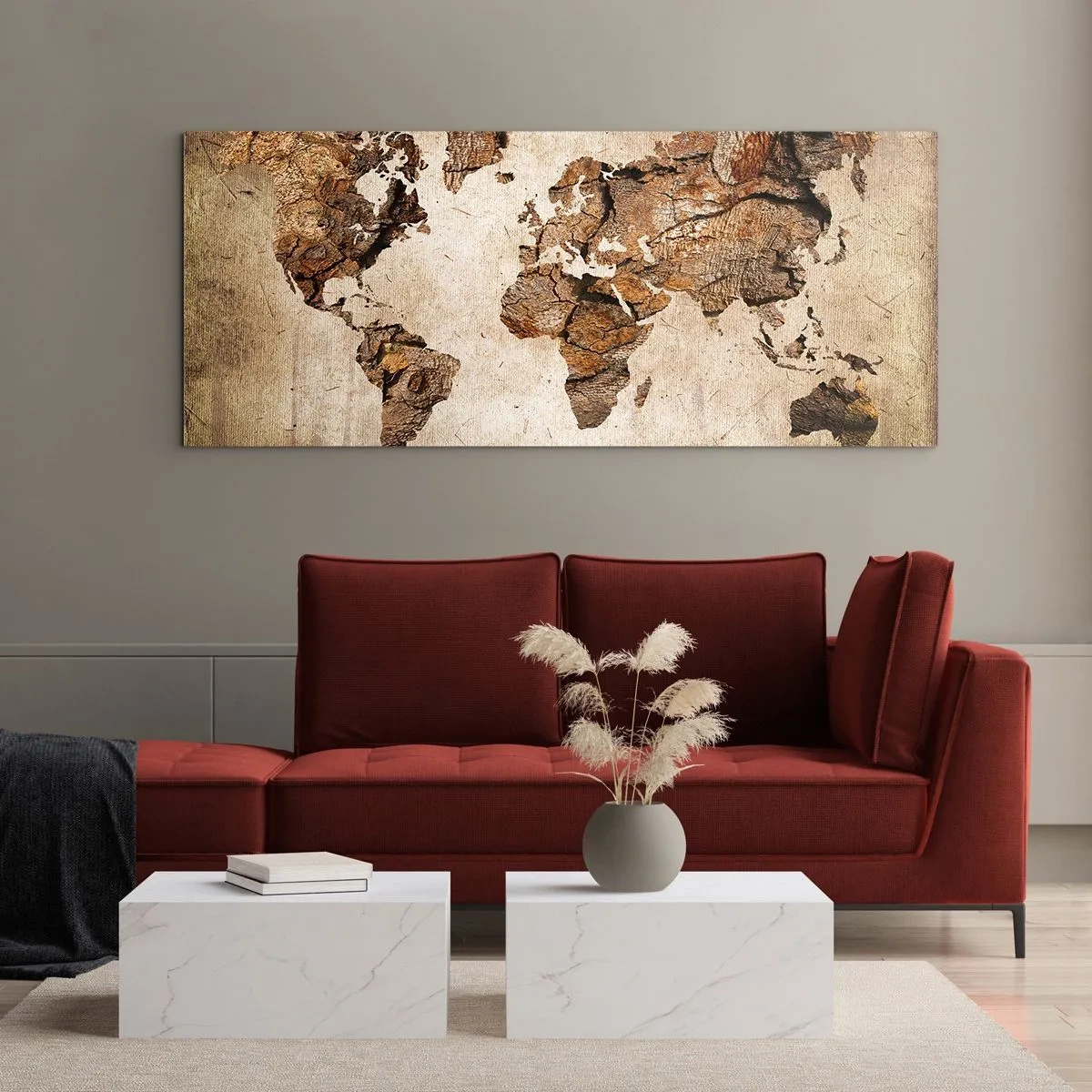 Quadro em vidro - Descobrindo o o mundo - 120x50 cm