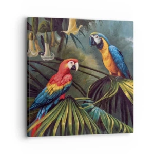 Quadro em tela - Romantismo nos trópicos - 30x30 cm