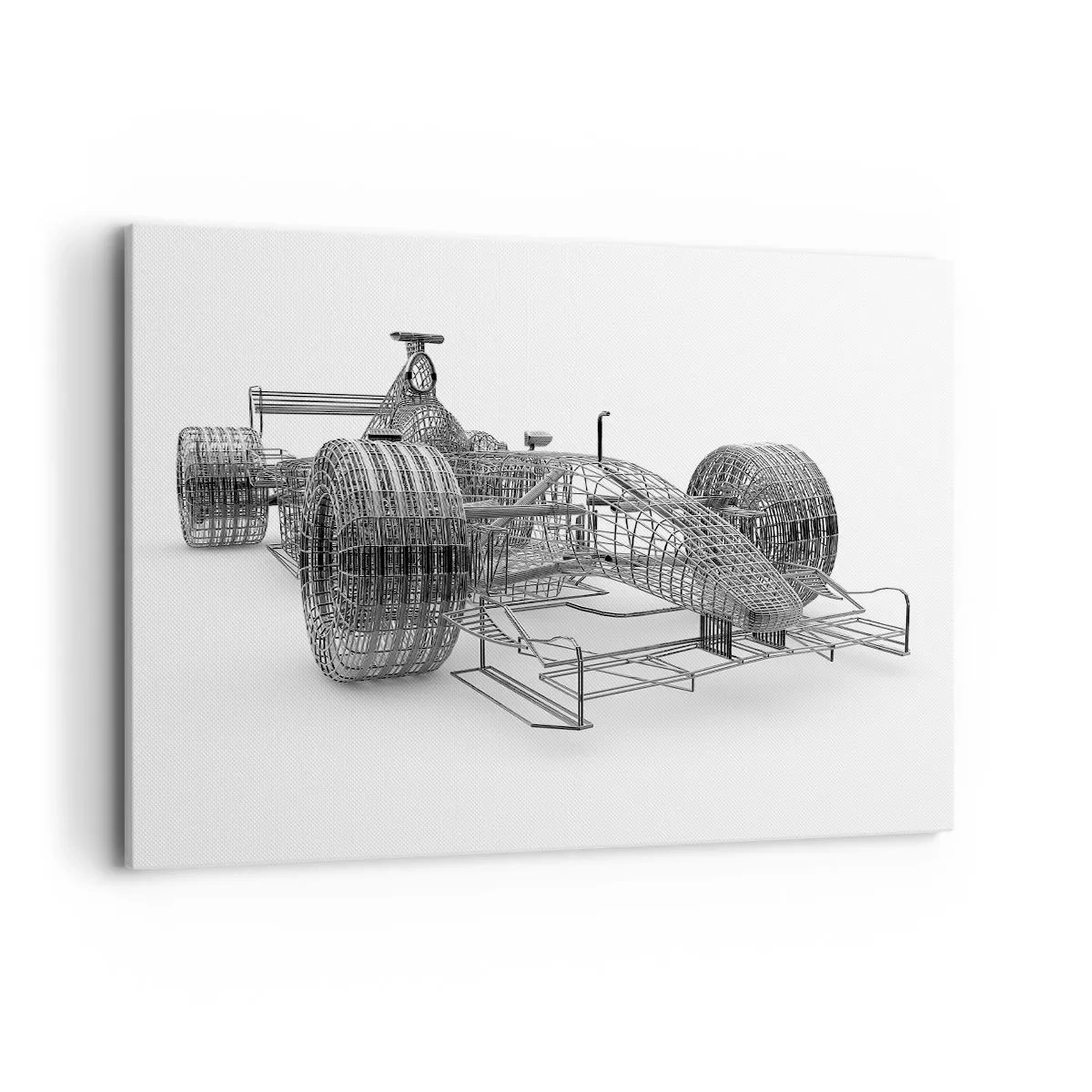 Quadro em tela - Construção ideal - a ideia de impulso - 120x80 cm