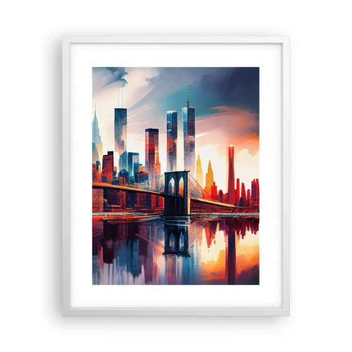 Pôster em moldura branca - Nova York dos sonhos - 40x50 cm