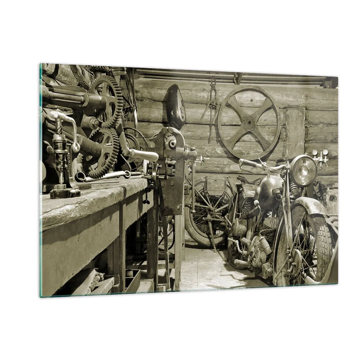 Quadro em vidro - No depósito do tio Jorge - 120x80 cm