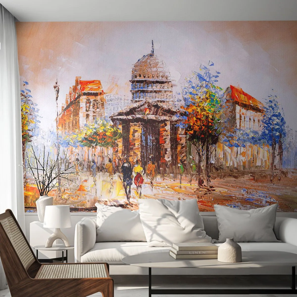 Papel de Parede Premium Canvas - Passeio por Paris - Arquitetura, Cidade, França - 250x175 cm