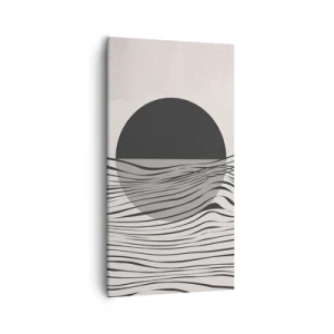 Quadro em tela - Composição da metade - 55x100 cm