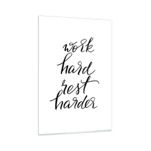 Quadro em vidro - Equilíbrio da vida - 80x120 cm