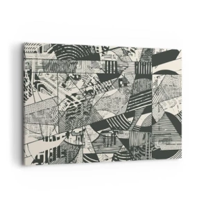 Quadro em tela - A dinâmica do presente - 100x70 cm