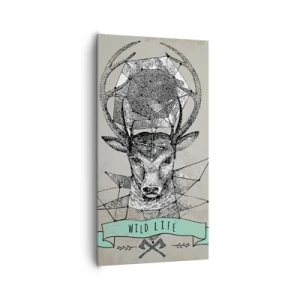 Quadro em tela - A Visão de Santo Hubertus - 65x120 cm