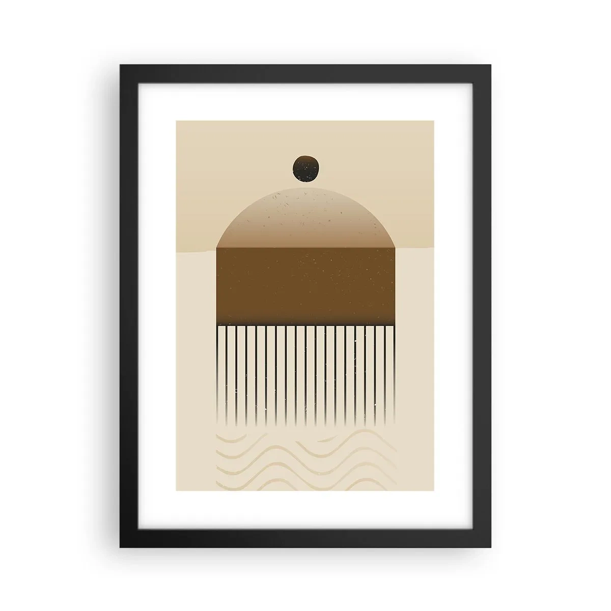 Pôster com moldura preta - Diferentes estados - 30x40 cm