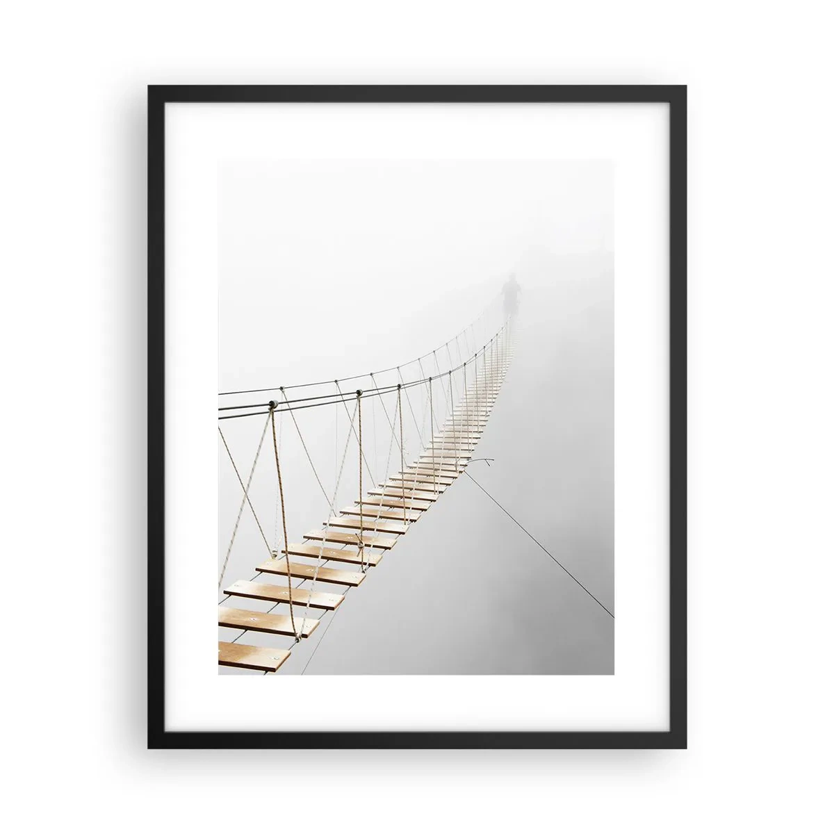 Pôster com moldura preta - Para onde levará? - 40x50 cm