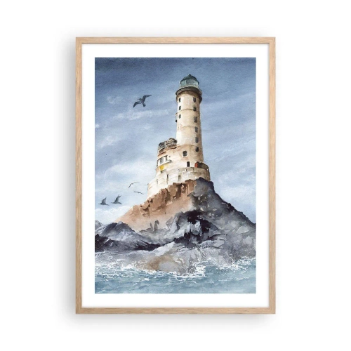 Pôster com moldura de carvalho claro - Invencível - 50x70 cm