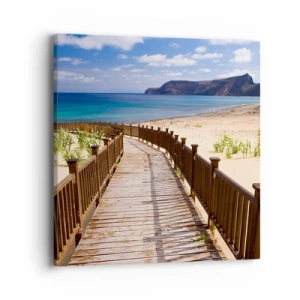 Quadro em tela - Leve-me para as ilhas felizes - 40x40 cm