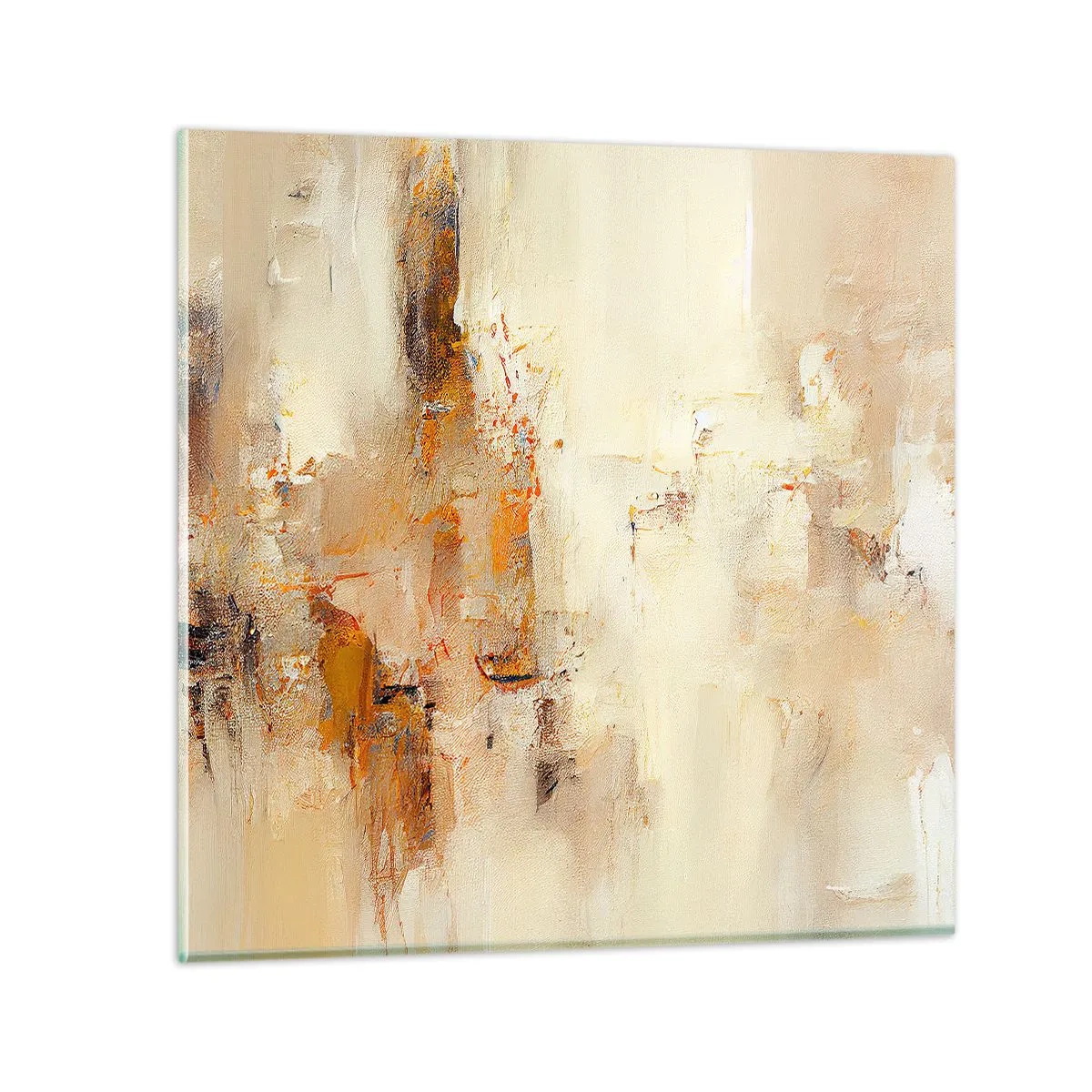 Quadro em vidro - Alma de âmbar - 60x60 cm