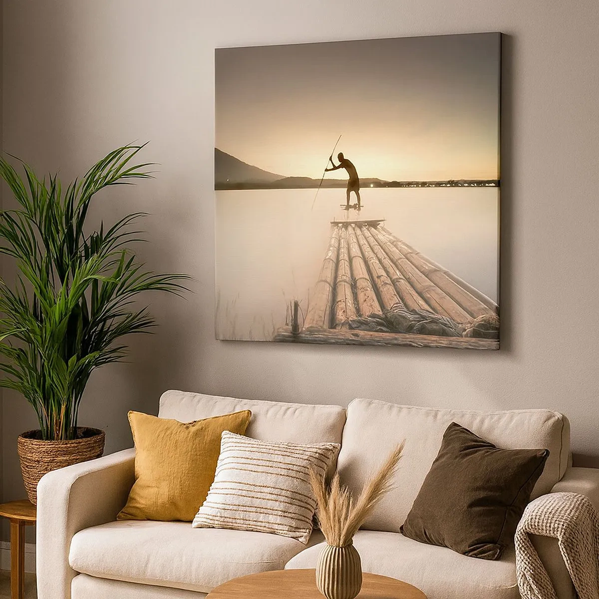 Quadro em tela - Antes de descansar - 30x30 cm