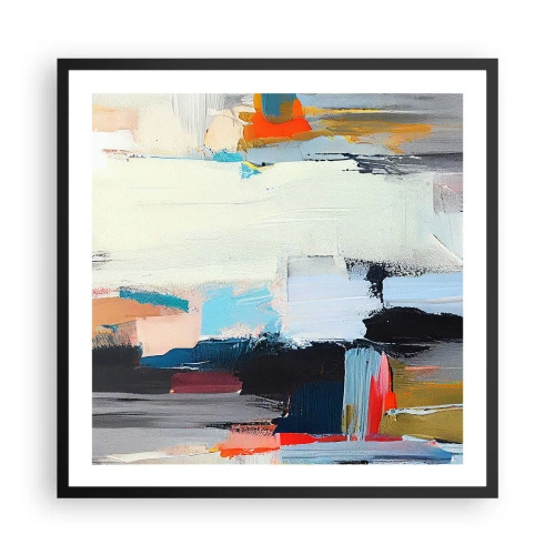 Pôster com moldura preta - Há um método? - 60x60 cm