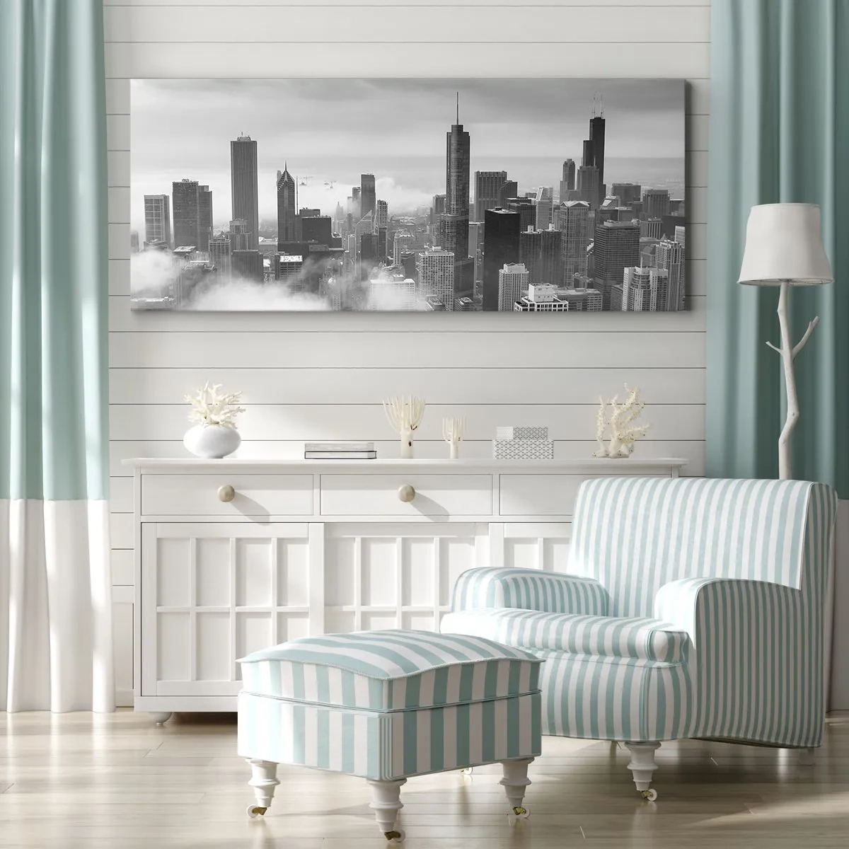 Quadro em tela - Paisagem americana - 100x40 cm
