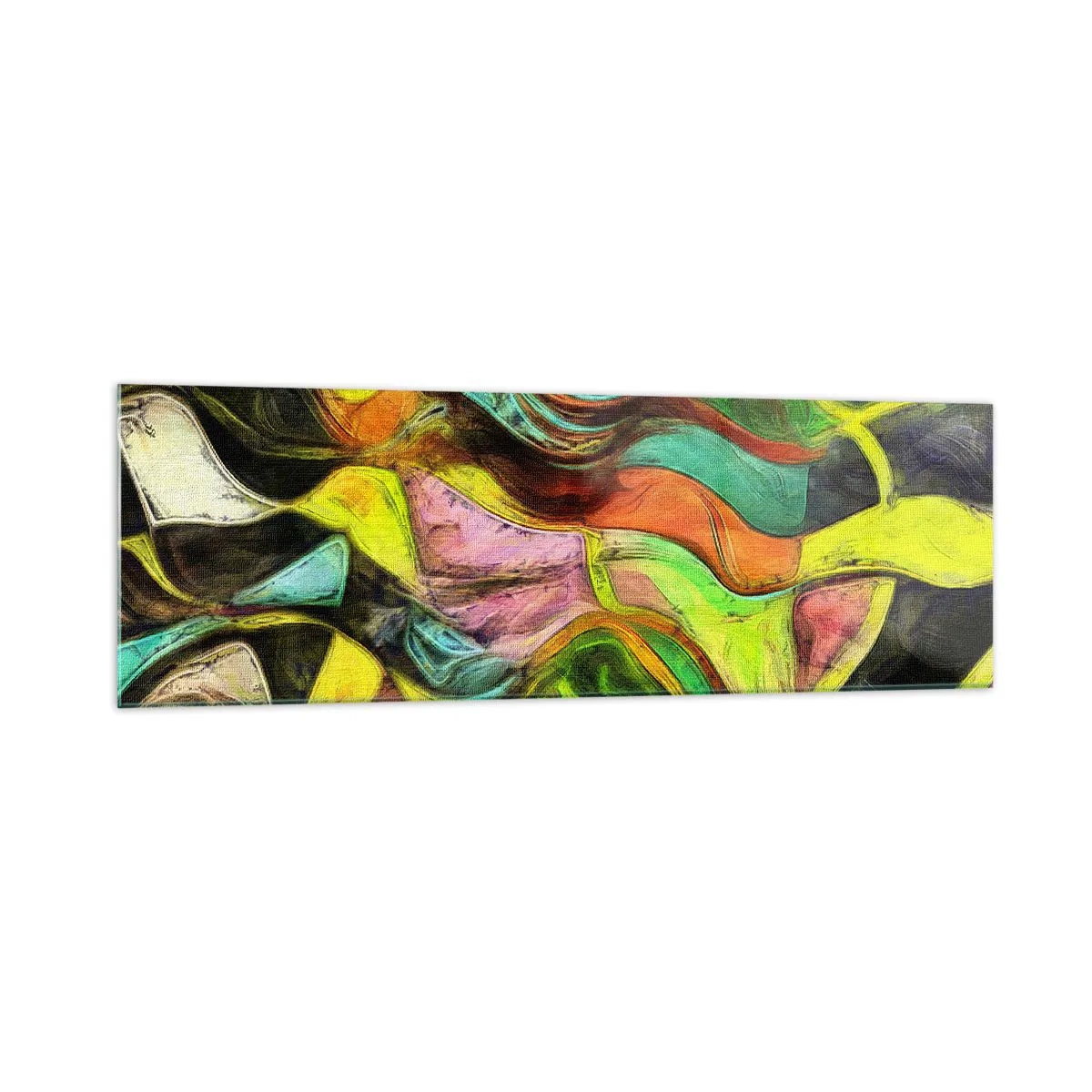 Quadro em vidro - O movimento é vida - 160x50 cm
