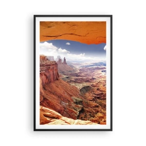 Pôster com moldura preta - Esculpido pela própria natureza - 61x91 cm