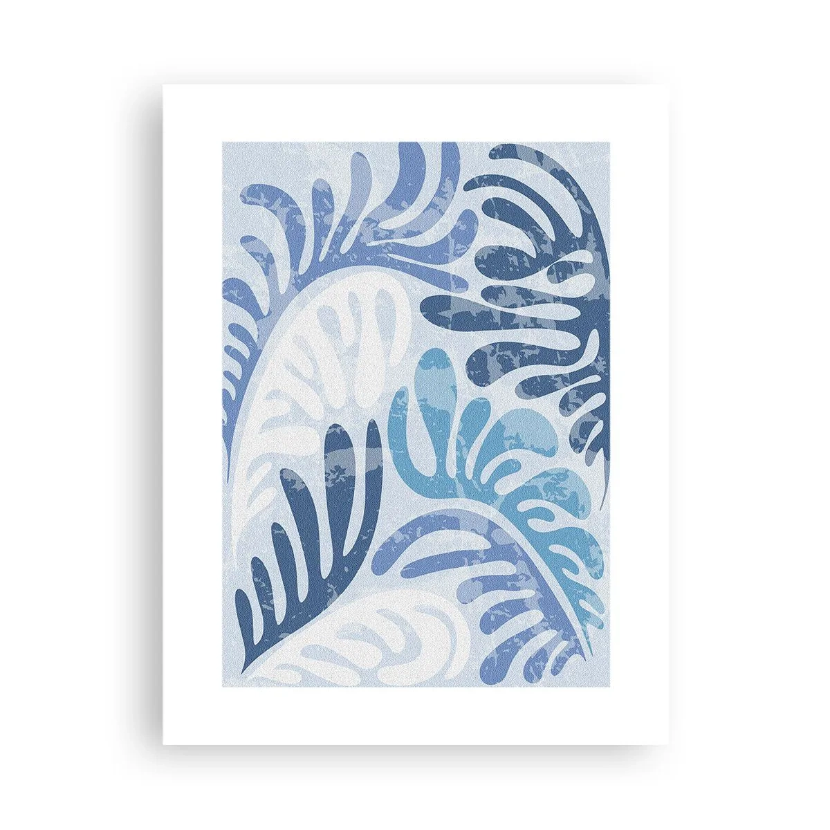 Pôster - Samambaias azuis - 30x40 cm