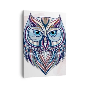 Quadro em tela - Coruja ornamental requintada - 50x70 cm