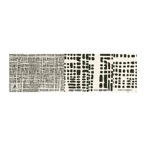 Amostra de Papel de Parede Standard Eco - Uma composição tecida - Abstração, Gráficos, Pedaço - 100x30 cm