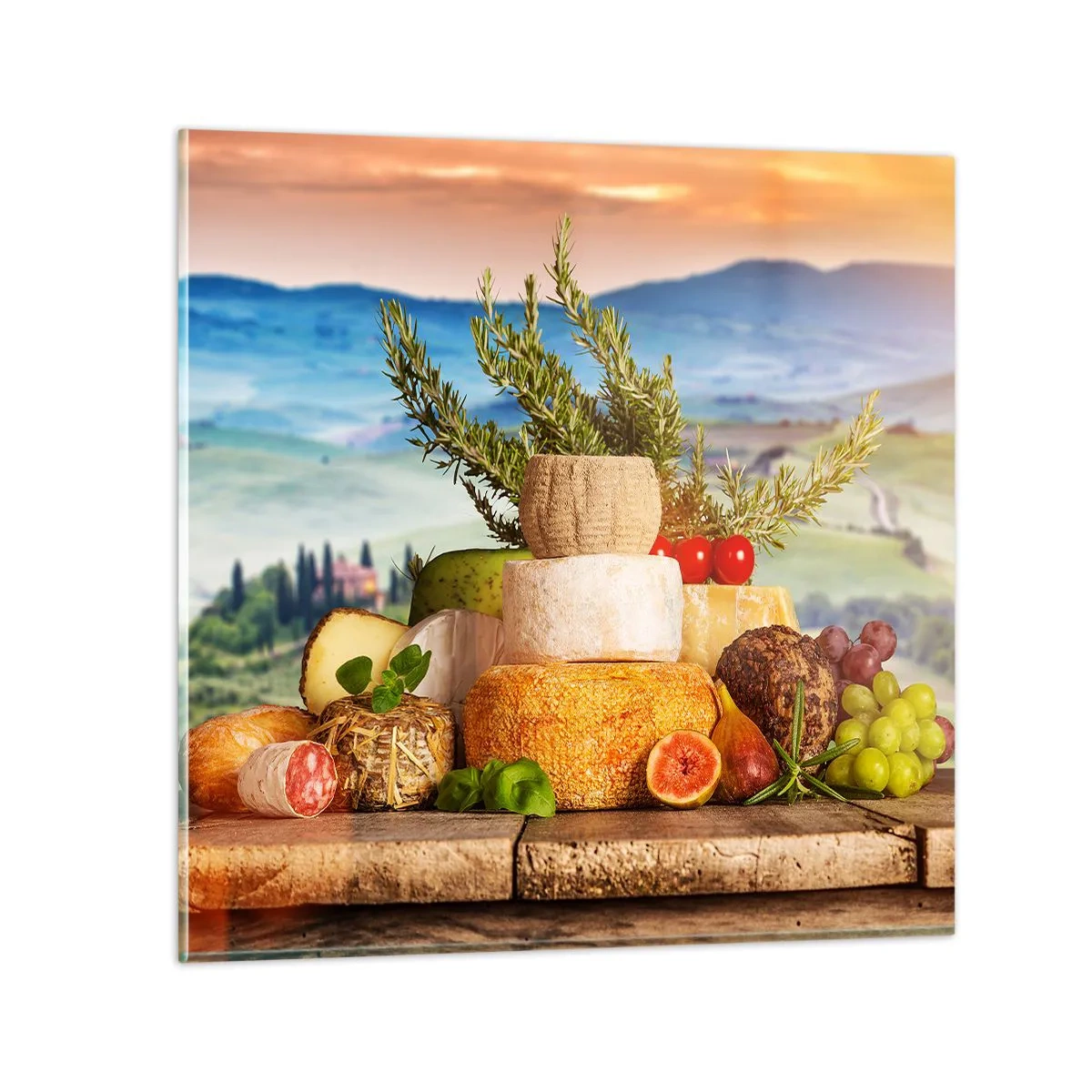 Quadro em vidro - Alegria italiana - 40x40 cm