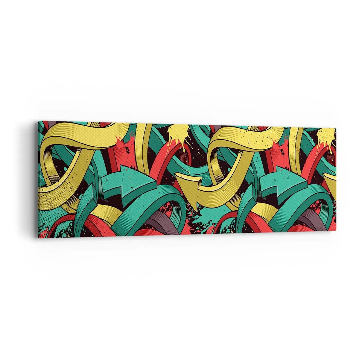 Quadro em tela - Qual o caminho para o destino? - 90x30 cm