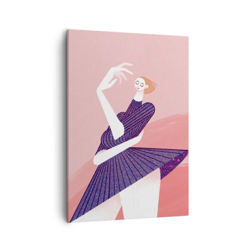 Quadro em tela - Cada passo é um cinto de dança - 50x70 cm