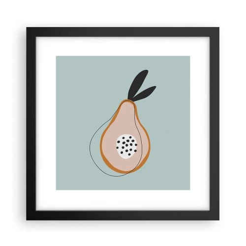 Pôster com moldura preta - Penetrar na natureza das coisas - 30x30 cm