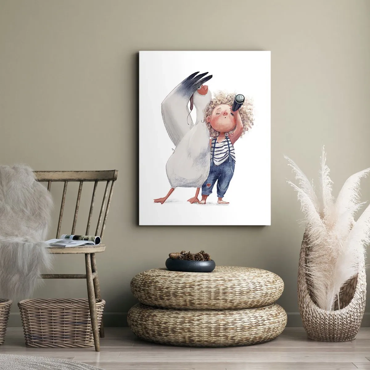 Quadro em tela - O itinerário da grande viagem - 70x100 cm