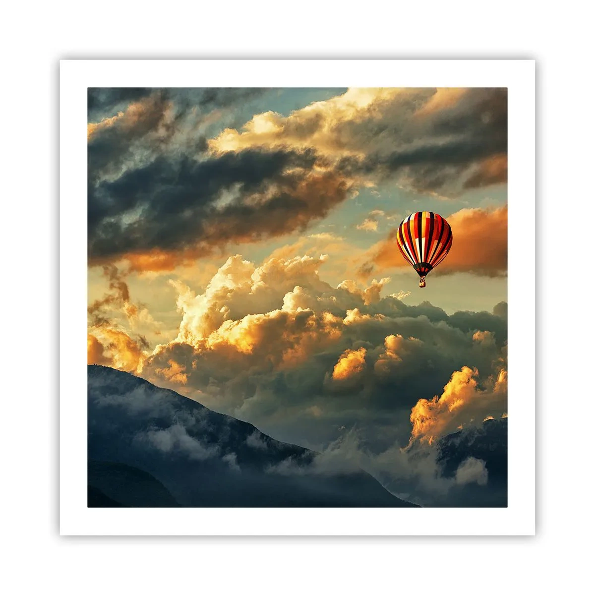 Pôster - Eu voo porque sou livre - 60x60 cm