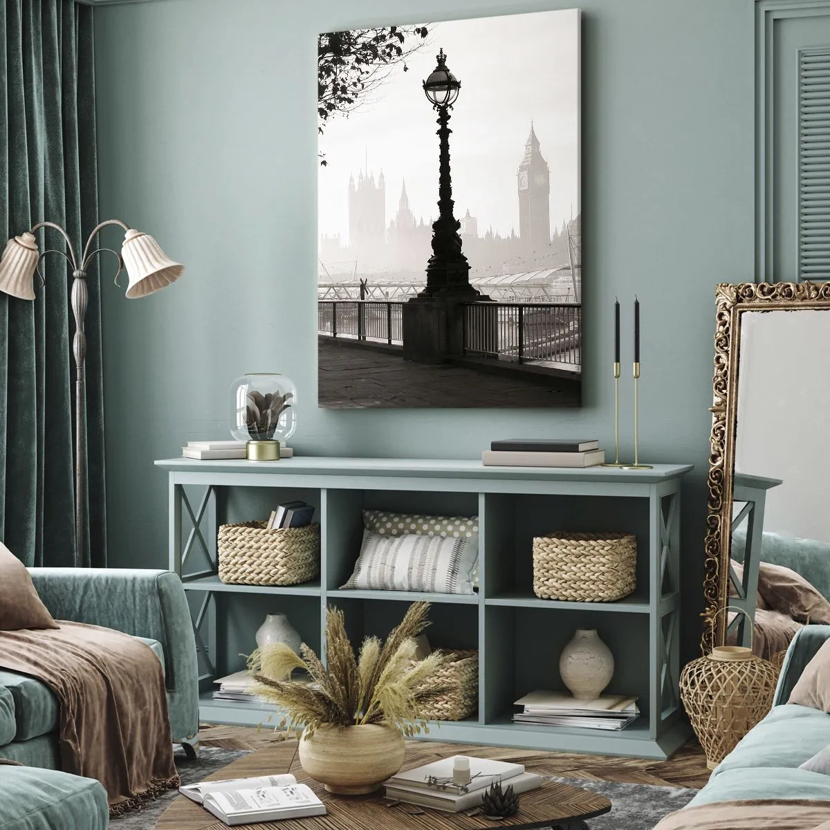 Quadro em tela - Manhã Londrina - 50x70 cm
