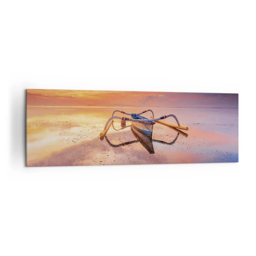 Quadro em tela - A calma de uma noite tropical - 160x50 cm
