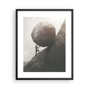 Pôster com moldura preta - Eu creio - 40x50 cm