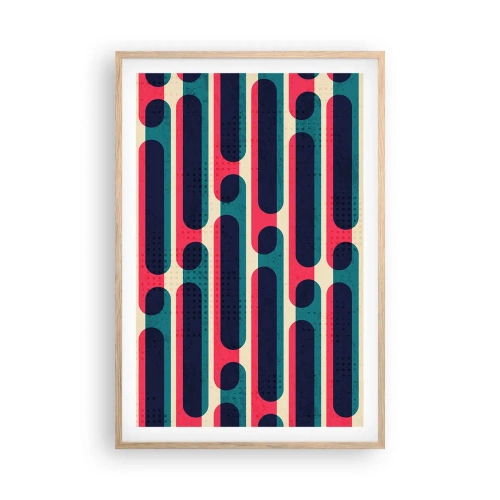 Pôster com moldura de carvalho claro - Avançado e profundo - 61x91 cm