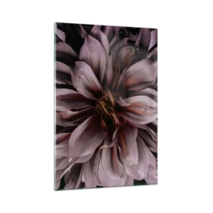 Quadro em vidro - Coração de flor - 80x120 cm