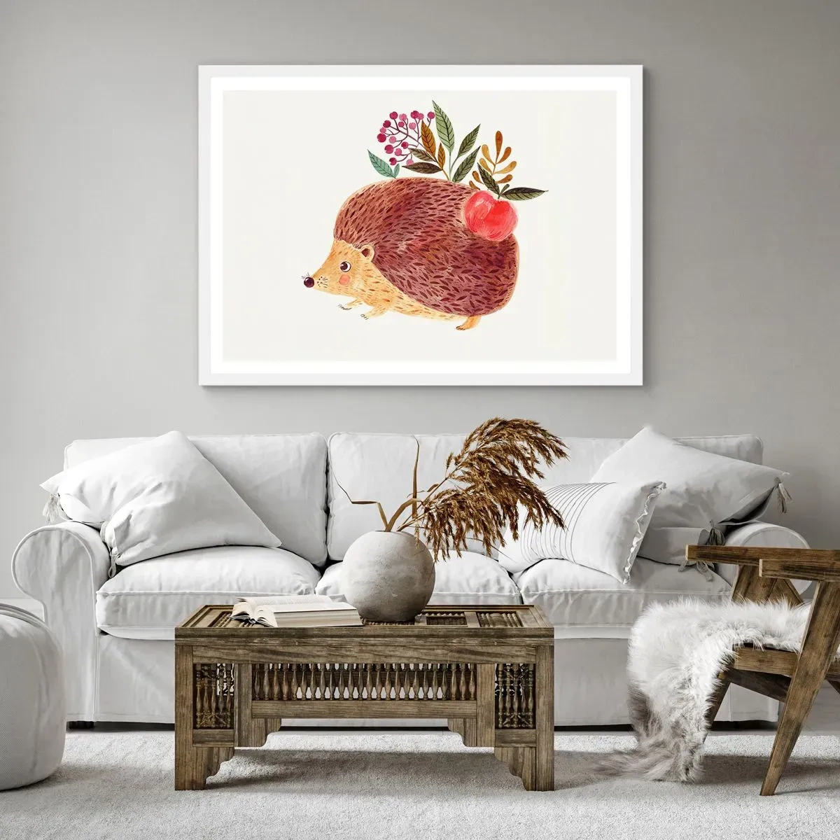 Pôster em moldura branca - Já gostas de mim - 91x61 cm