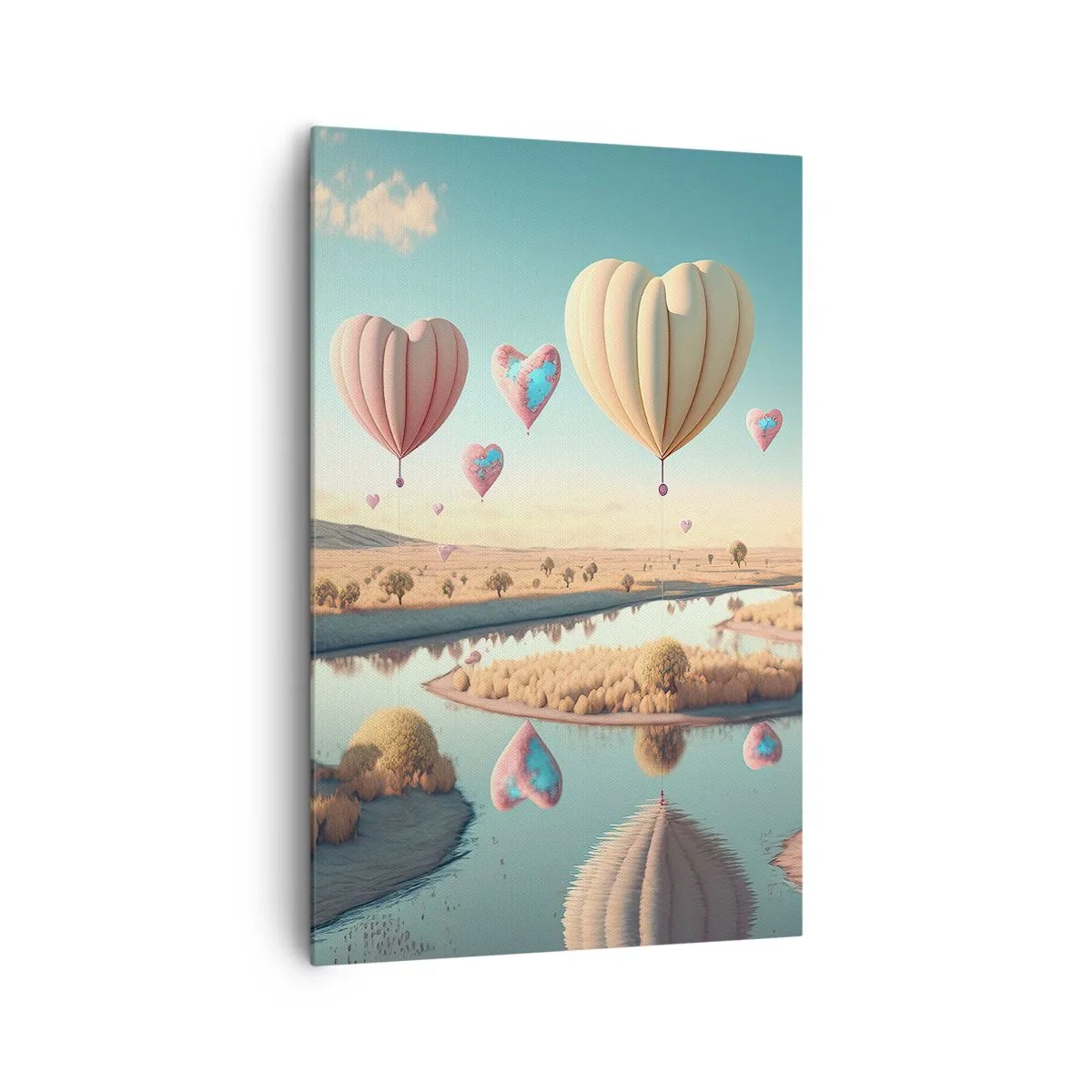 Quadro em tela - O amor permite se reerguer - 80x120 cm