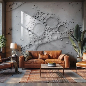 Papel de Parede Premium Sand - Vestígio de espuma - Composição, Pedaço, Gráficos - 450x315 cm