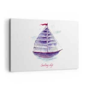 Quadro em tela - Cheio de velas e águas calmas - 120x80 cm