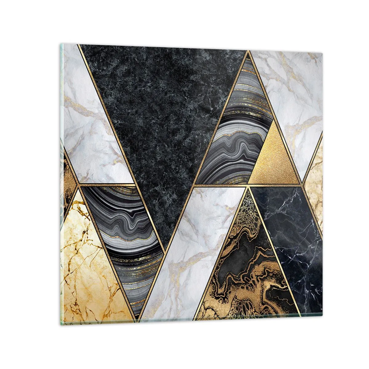 Quadro em vidro - Pedra por pedra - 40x40 cm