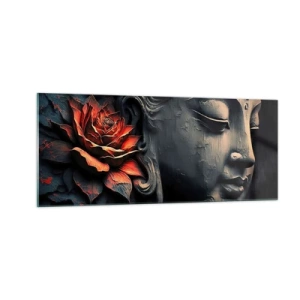 Quadro em vidro - Em harmonia com o mundo - 100x40 cm