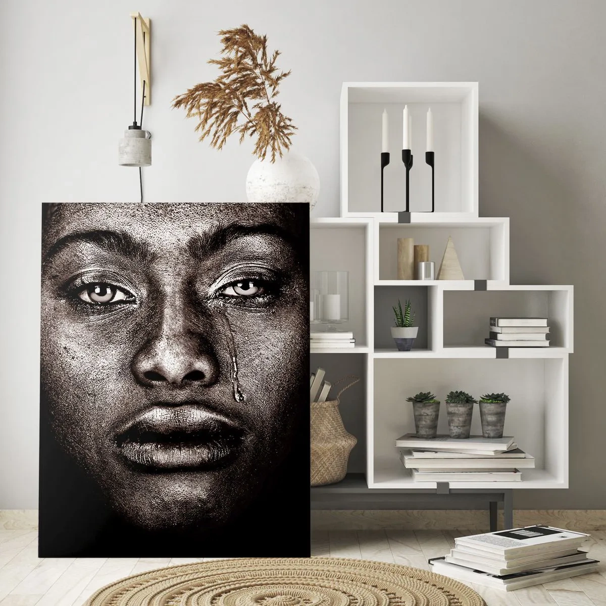 Quadro em vidro - Uma lágrima - 50x70 cm