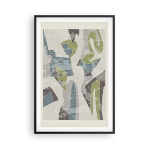 Pôster com moldura preta - Composição atrás do vidro - 61x91 cm