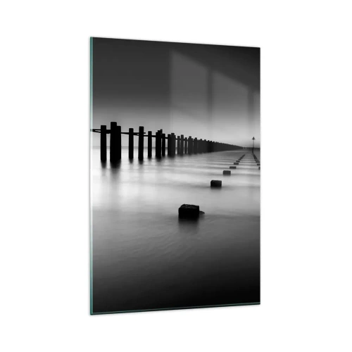 Quadro em vidro - O cinza no nevoeiro - 80x120 cm