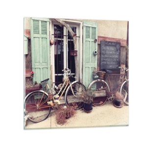 Quadro em vidro - Viva a província - 70x70 cm